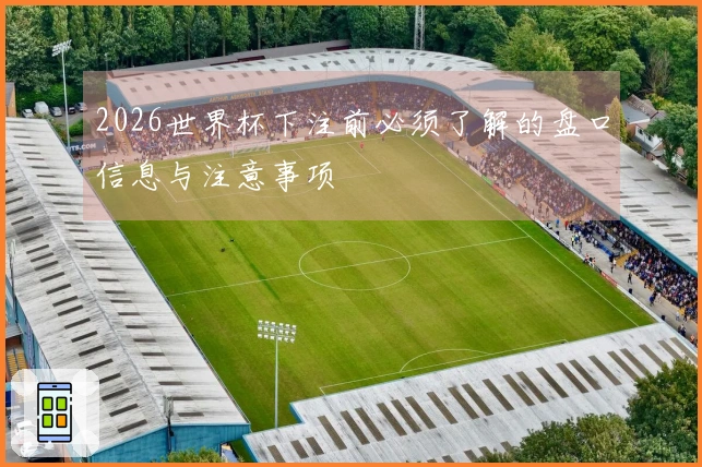 2026世界杯下注前必须了解的盘口信息与注意事项